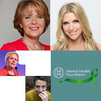 Clockwise from top left: Lorraine Heggessey, Anna Williamson, Mental Health Foundation and Julia Streets and Stu Goldsmith