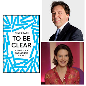 Philip Collins, Susie Dent and To Be Clear cover