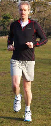 Stephen Sackur in training for the London Marathon