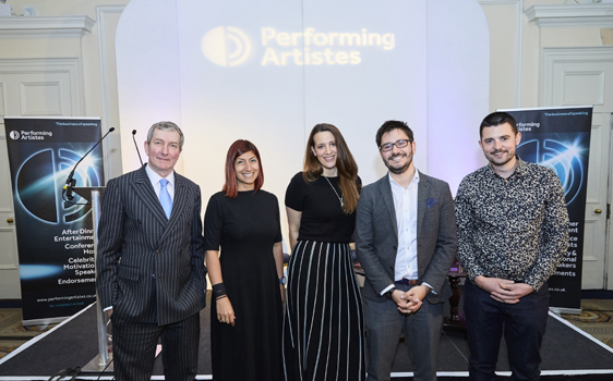 Millennials Afternoon Tea (L-R): Chris Roebuck, Roberta Lucca, Dr Eliza Filby, Alex Sbardella and Fraser Doherty