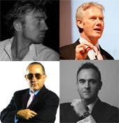 Clockwise from Top Left: Simon Smith, Andrew Mcmillan, Geoff Ramm, Geoff Burch