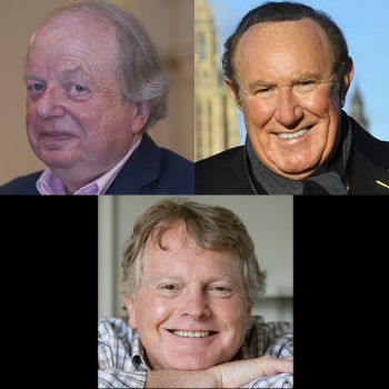 Clockwise from top left: John Sergeant, Andrew Neil and Michael Dobbs